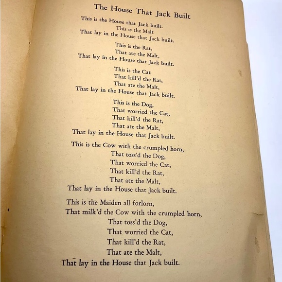 Antique Mother Goose Rhymes Picture Book #1064 48 pg.1928 Whitman Publishing co. - Picture 5 of 9